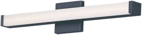 Vista 18 de Maxim Lighting Spec - Lámpara de tocador de baño Acabado de aluminio de níquel satinado Lámpara contemporánea para interiores Ideal para baños