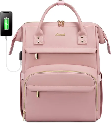 Vista 26 de LOVEVOOK - Mochila para laptop para mujer, mochila de moda para mujer.., 15,6 pulg.