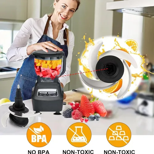Vista 6 de 4 piezas de repuesto de cuchilla Ninja Blender Blade compatibles con 64oz (8Cup) 72oz (9Cup) procesador de alimentos Tazón Ninja Blades Auto iQ