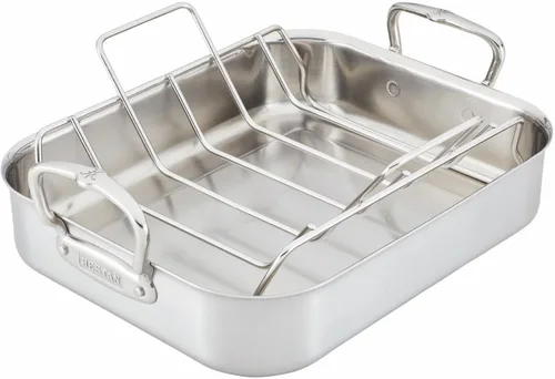 Vista 11 de Hestan Provisiones: sartén antiadherente con revestimiento clásico de 14.5 pulgadas con estante de acero inoxidable
