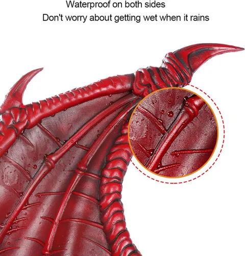 Vista 6 de Anntool Disfraz de dragón para niños y niñas, 3 piezas, máscara de dragón, alas y cola, disfraz de dinosaurio de Halloween, accesorios de cosplay