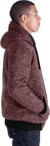 Vista 2 de Facitisu - Sudaderas de vellón pesado con capucha para hombre, con cremallera de invierno, talla grande