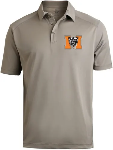 Vista 78 de Polo atlético de micro piqué NCAA para hombre Prime con cuello propio