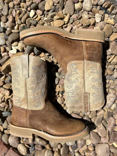 Vista 8 de Roper Toe Natural Tan Sinsation Botas de suela de crepé grueso
