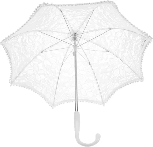 Vista 3 de ERINGOGO 2pcs Lace Umbrella Travel Umbrellas Wedding Umbrellas for Rain Bulk Umbrellas Lace Sun Umbrella Mini Lace Umbrella Princess Umbrella Flower