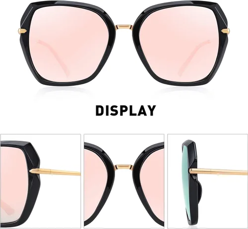Vista 3 de Lentes de sol polarizados para mujer, con protección UV400, anteojos de moda