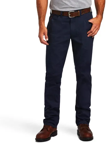 Vista 9 de ARIAT Pantalón Rebar M4 Durastretch de ajuste relajado para hombre, hecho para ser resistente y apilable de pierna recta caqui Field