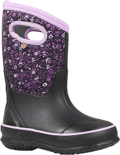 Vista 12 de BOGS Botas de nieve unisex de neopreno con aislamiento de goma de alta impermeabilidad para niños Negro