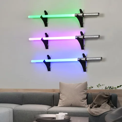 Vista 9 de Soporte para sables de luz - Soporte para sable de luz de plexiglás negro