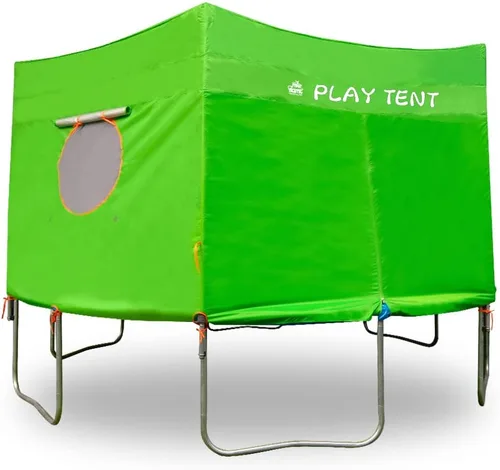 Vista 2 de Jump Tastic Trampoline Tienda de campaña para trampolín, tienda de campaña elástica con luz impermeable, Oxford premium con revestimiento