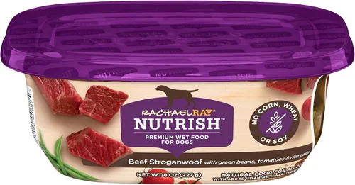 Vista 2 de Alimento natural húmedo para gatos Rachael Ray Nutrish Made with Green Beans, Tomatoes & Rice Pasta, No Artificial Flavors, No Added Corn, Wheat