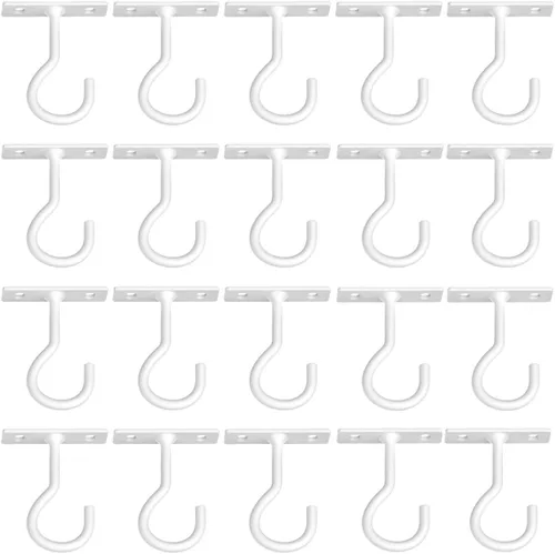 Vista 13 de Ganchos para plantas, paquete de 2 soportes de metal para colgar plantas de 6 pulgadas, gancho decorativo para comederos de pájaros, macetas, Negro
