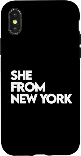 Vista 5 de She from New York Shirt, She's from NY NYC, Bronx, 713 832 Case for iPhone 17