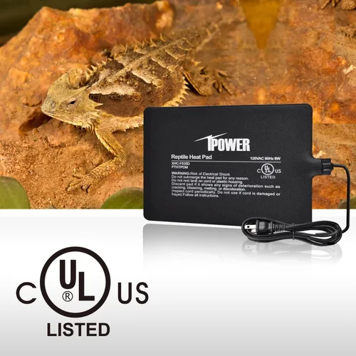 Vista 4 de iPower Almohadilla de Calor para Reptiles Bajo el Tanque, Calentador de Terrario, Alfombrilla de Calentamiento para Tortuga, Lagarto, Rana
