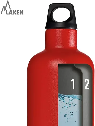 Vista 7 de Laken Thermo Futura - Botella de agua de acero inoxidable aislada al vacío, boca estrecha, 12-25 onzas