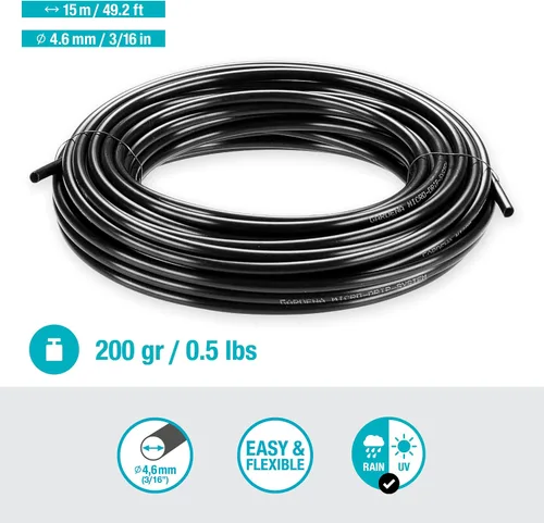 Vista 2 de GARDENA 1350-U 3/16-Inch By 49-Feet Tubo de suministro para sistema de micro goteo