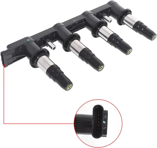 Vista 2 de Silscvtt Bobina de encendido 55561655 con módulo de repuesto para Aveo Aveo5 Cruze Sonic G3 L4 1.6L 1.8L UF620 UF-620