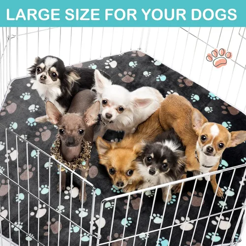Vista 6 de Preboun 4 piezas de 47 pulgadas, tapete hexagonal impermeable para corralito de indias, tapete reutilizable para corralito de perros pequeños, jaula