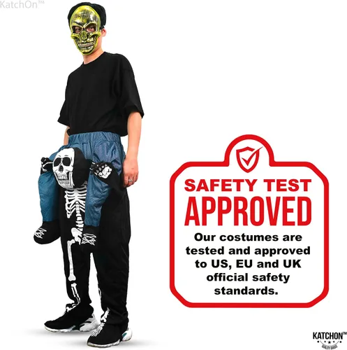 Vista 8 de Negro, disfraz de esqueleto de Halloween para hombres, pantalones unisex de Halloween para adultos, disfraces de Halloween para mujer, disfraz