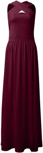 Vista 5 de Vestido de verano para mujer, sin mangas, elegante, con abertura, largo, vestido de fiesta, talla grande, vestidos de graduación