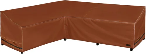 Vista 13 de NettyPro Funda impermeable para sofá modular de patio 600D de alta resistencia, para muebles de patio en forma de L, juego de salón, 83 x 104 Negro