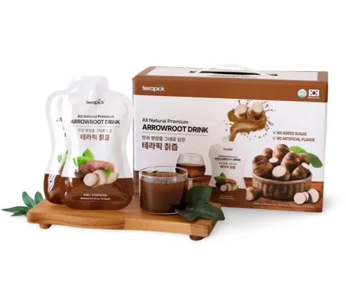 Vista 7 de TerraPick Bebida Premium Natural de Raíz de Flecha – Raíz de Flecha Coreana Pura, Sin Azúcar Añadida, Sin Sabores Artificiales, 60ml x 30 Sobres