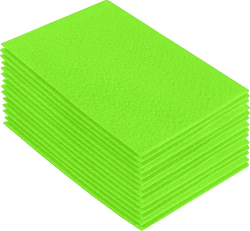 Vista 151 de FabricLA Hojas de fieltro acrílico para manualidades, cuadrados de fieltro precortados suaves de 4 x 4 pulgadas (3.9 in x 3.9 in), utiliza hojas