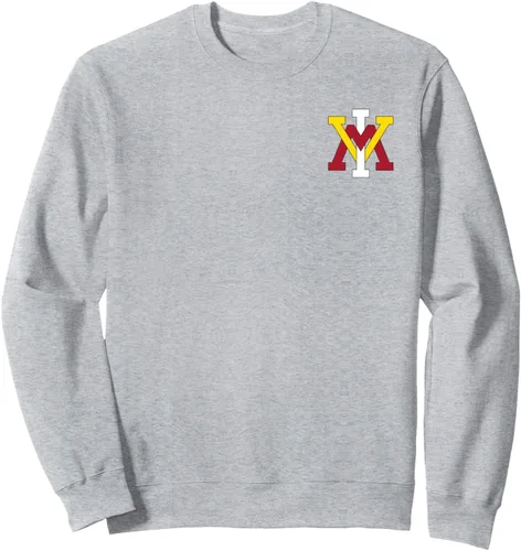 Vista 3 de VMI Keydets Sudadera con diseño de icono en el pecho izquierdo, Negro