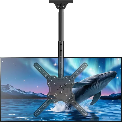 Vista 12 de MOUNTUP - Soporte plegable para debajo del gabinete de TV - Soporte de TV abatible y giratorio, se adapta a pantallas LCD de 13-32" hasta 22 libras