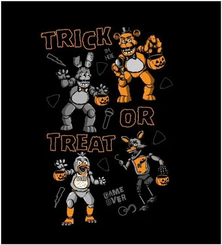 Vista 2 de Five Nights at Freddy's Trick or Treat - Camiseta negra para niño