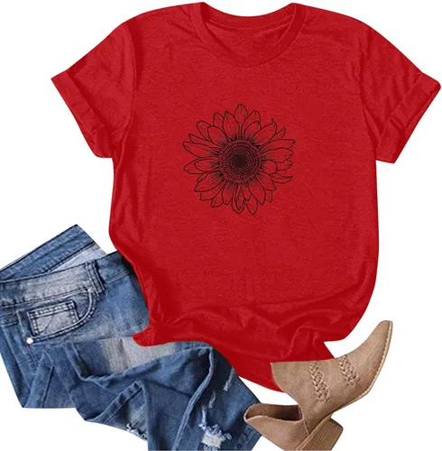 Vista 16 de Camiseta con estampado de animales para mujer, camiseta de libélula divertida, linda camiseta de manga corta, blusa de primavera 2023, camisas
