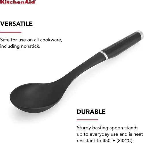 Vista 3 de KitchenAid KE003OHOBA Cuchara Clásica para Rociar, Talla Única, Negro