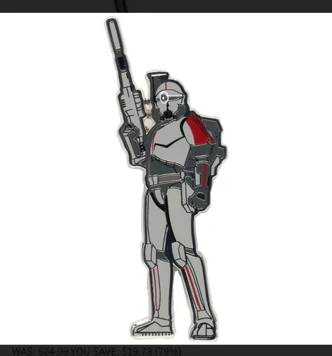 Vista 4 de Star Wars The Bad Batch - Paquete de 5 pines esmaltados, exclusivo de Entertainment Earth, color gris