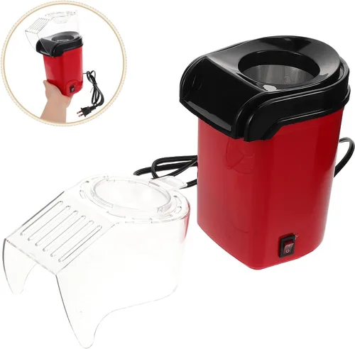 Vista 8 de Yardwe Mini máquina eléctrica para hacer palomitas de maíz de aire caliente, compacta, automática, para uso doméstico con enchufe de EE. UU., 110 V