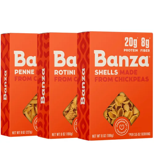 Vista 10 de Banza - Pasta de garbanzos, pasta saludable, sin gluten, de alta proteína