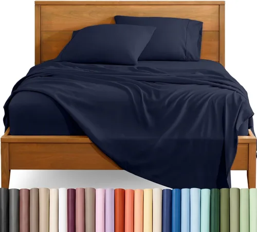 Vista 93 de Bare Home Juego de Sábanas Twin - Sábanas de Cama de Microfibra Ultra-Suave 1800 - Doble Cepillado - Bolsillos Profundos - Ajuste Fácil - Extra