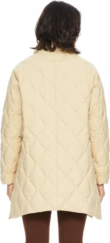 Vista 2 de Orolay Chaqueta acolchada ligera de manga larga para mujer, con aislamiento y cuello alto
