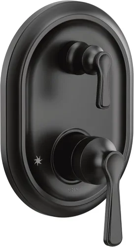 Vista 9 de Moen UTS9211BG M-CORE Serie 3 - Moldura de ducha de 2 manijas con válvula de transferencia integrada, requiere válvula, oro cepillado