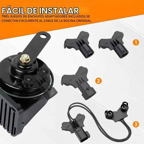 Vista 5 de Bocina de coche para Chevy Silverado Tahoe Suburban Cruze GMC RAM Compatible con bocina Chevy