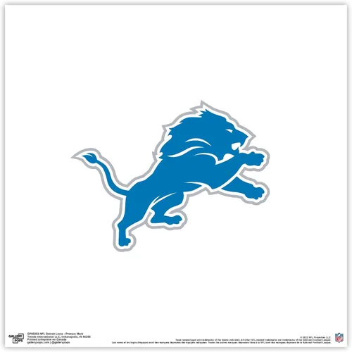 Vista 8 de Gallery Pops NFL Detroit Lions - Arte de pared de marca primaria, versión enmarcada negra, 12 x 12 pulgadas