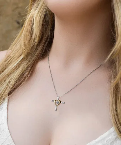 Vista 3 de Funny Wife, I Love Being Married to You Because I Could Not Even Dream of Finding, bonito collar de baile de cruz para esposa del esposo