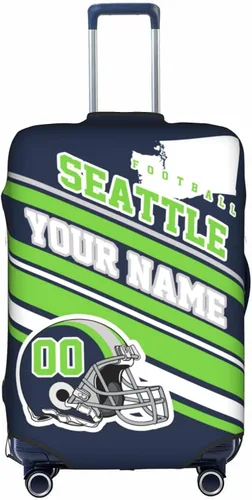 Vista 23 de Fundas de equipaje personalizadas con nombre y número, funda de maleta lavable elástica personalizada para equipaje, Arizona, Fútbol