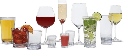 Vista 10 de Carlisle FoodService Products Alibi - Copa de vino para restaurantes, catering, cocinas, plástico, 8 onzas, transparente