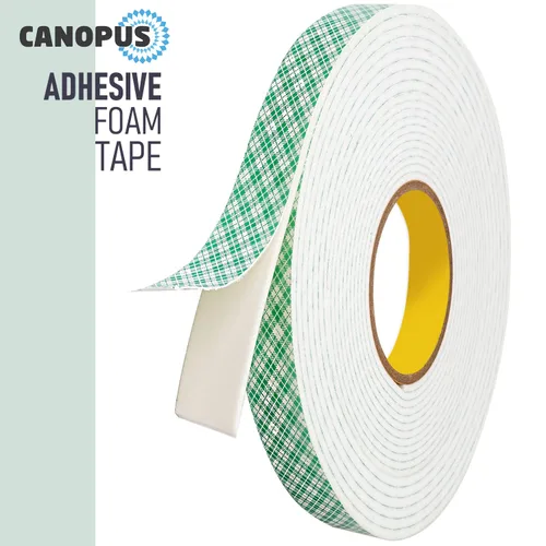 Vista 2 de CANOPUS Cinta de espuma de doble cara para proyectos de manualidades y tarjetas, cinta adhesiva de montaje resistente 4016 (1 pulgada x 36 yardas)