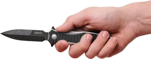 Vista 8 de Kershaw Decimus A/O Frame Lock Cuchillo Negro GFN (3.25" Blackwash) 1559