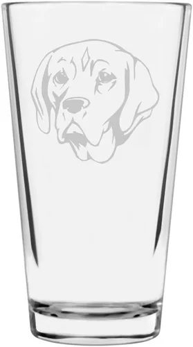 Vista 273 de Podenco Canario - Vaso de pinta de 16 onzas con temática de perro personalizado