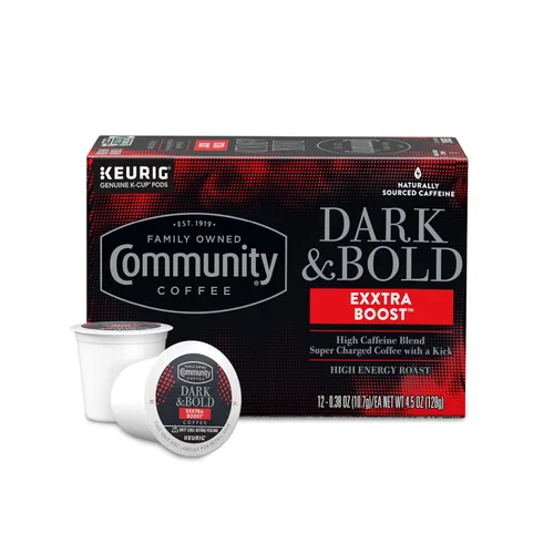 Vista 25 de Community Coffee Dark & Bold Espresso Roast - 12 cápsulas de café tostado extra oscuro, compatible con cafeteras Keurig 2.0 K-Cup, 12