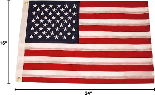 Vista 8 de Bandera de los Estados Unidos para barco bordada, de Taylor Made Products, con 50 estrellas