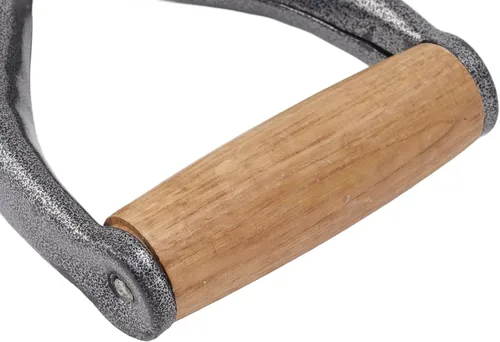Vista 8 de Diydeg Mango de pala D-Grip, mango de pala reutilizable de 1.22 pulgadas, metal y madera, plata, pala de trasplante, herramienta de jardín