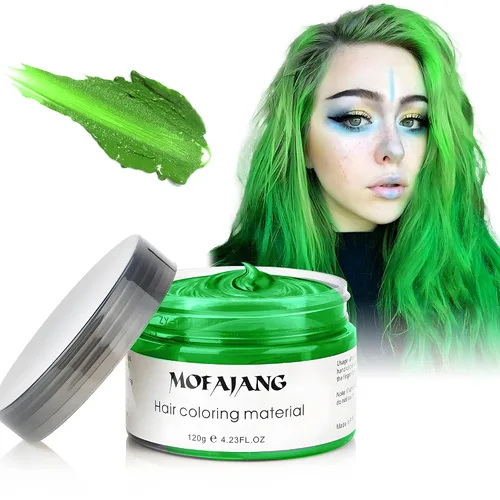 Vista 14 de Pomadas de cera de color blanco para el cabello, 4.23 onzas, material de cera natural para colorear el cabello, desechable, arcillas cenizas